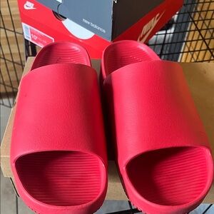 Nike Bold Red Slide Sandals
